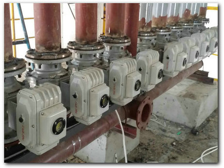 電動法蘭球閥水應(yīng)用